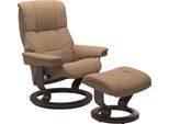 Relaxsessel STRESSLESS "Mayfair", braun (sand dinamica), B:88cm H:102cm T:77cm, Leder BATICK: BATICK ist ein leicht korrigiertes, durchgefärbtes und genarbtes Möbelleder, bei dem die meisten Unebenheiten und Spuren in der Regel entfernt wurden.;Leder PALOMA: PALOMA ist ein durchgefärbtes Semianilin-Möbelleder mit natürlicher Narbung.;ROHLEDER Stoff Q2 FARON: Ein fester zuverlässiger Bouclé mit ein