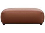 Pouf FLEXLUX "Lucera", braun (old chestnut), B:104cm H:41cm T:82cm, Kunststoff, Poufs, Pouf, modern & anschmiegsam, Kaltschaum, Stahl-Wellenunterfederung