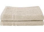 Handtücher DYCKHOFF "Kristall", beige, B:50cm L:100cm, Frottier, Obermaterial: 100% Baumwolle, Handtücher, Handtücher, mit Bordüren
