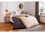 Bettwäsche OTTO HOME "Malia in Gr. 135x200 oder 155x220 cm", grau (anthrazit), B/L: 135cm x 200cm, 1 Stk., 1 Stk., Mako-Satin, B/L: 80cm x 40cm, 2 Stk., Mako-Satin, Obermaterial: 100% Baumwolle, Bettwäsche, Bettwäsche, zeitlose Bettwäsche aus Baumwolle, Bettwäsche in Mako-Satin-Qualität