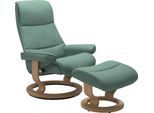 Relaxsessel STRESSLESS "View", grün (aqua grün paloma), B:78cm H:105cm T:78cm, Leder BATICK: BATICK ist ein leicht korrigiertes, durchgefärbtes und genarbtes Möbelleder, bei dem die meisten Unebenheiten und Spuren in der Regel entfernt wurden.;Leder PALOMA: PALOMA ist ein durchgefärbtes Semianilin-Möbelleder mit natürlicher Narbung.;ROHLEDER Stoff Q2 FARON: Ein fester zuverlässiger Bouclé mit eine