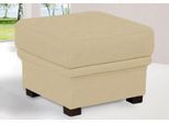 Polsterhocker SIT & MORE "Savona, B: 58 cm", beige (creme), B:58cm H:45cm T:58cm, SOFTLUX-Kunstleder;SOFTLUX/Struktur (Korpus in Kunstleder, Sitz und Rücken in Strukturstoff aus 75% Polyester und 25% Viskose);NaturLEDER (echtes Rindsleder in Sitz und Rücken, Korpus in farblich Kunstleder);Luxus-Microfaser Altara Nubuck (100% Polyester, Hocker, Polsterhocker, individuell zu kombinieren