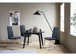 Polsterstuhl STRESSLESS "Laurel", blau (oxford blau paloma, chrom glänzend), B:53cm H:105cm T:60cm, Leder PALOMA: PALOMA ist ein durchgefärbtes Semianilin-Möbelleder mit natürlicher Narbung., Stühle, Polsterstuhl, High Back, Größe M, mit Beinen aus Stahl in Chrom glänzend