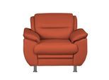 Sessel SIT & MORE "Mailand, B: 99 cm", orange (terrakotta), B:99cm H:85cm T:90cm, Luxus-Kunstleder;Kunstleder Softlux;NaturLEDER (echtes Rindleder)/Korpus passendes Kunstleder Softlux;Luxus-Microfaser Altara Nubuck (100% Polyester), Sessel, Sessel, individuell zu kombinieren