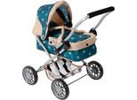 Puppenwagen CHIC2000 "Smarty, Mini-Kuschelwagen", beige (sternchen beige), Puppenwagen, KinderB:56cm H:56cm T:56cm, Kunststoff, Metall, Stoff, Puppenwagen, mit herausnehmbarer Tragetasche, B:56cm H:56cm T:56cm