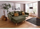 Ecksofa HOME AFFAIRE "Baggio formschöne Polsterecke, bequem, Breite 277cm, L-Form", grün, B:277cm H:80cm T:162cm, Sofas, Ecksofa, Zierkissen inklusive