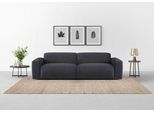 Big-Sofa TRENDMANUFAKTUR "Braga, mit hochwertigem Kaltschaum, Megasofa, in Cord erhältlich", grau (graphite), B:254cm H:72cm T:107cm, 92% Polyester, 8% Nylon, Sofas, Big-Sofa, modernes Big-Sofa, Couch mit hohem Sitzkomfort, 254/72/107 cm (B/H/T)