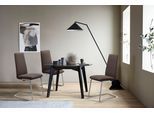Polsterstuhl STRESSLESS "Laurel", braun (braun batick, chrom glänzend), B:53cm H:105cm T:60cm, Leder BATICK: BATICK ist ein leicht korrigiertes, durchgefärbtes und genarbtes Möbelleder, bei dem die meisten Unebenheiten und Spuren in der Regel entfernt wurden., Stühle, Polsterstuhl, High Back, Größe M, mit Beinen aus Stahl in Chrom glänzend