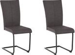 Freischwinger OTTO HOME "Oliver", schwarz (schwarz (arizona 4420), schwarz), B:43cm H:98cm T:55cm, Holzwerkstoff, Metall, Polyester, Stühle, Freischwinger, Stuhl belastbar bis 120 Kg