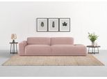 Big-Sofa TRENDMANUFAKTUR "Braga, mit hochwertigem Kaltschaum, Megasofa, Japandi-Design", lila (flieder), B:277cm H:72cm T:107cm, 92% Polyester, 8% Nylon, Sofas, Big-Sofa, modernes Big-Sofa, Couch mit hohem Sitzkomfort, 277/72/107 cm (B/H/T)