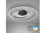FISCHER & HONSEL LED Deckenleuchte "Holy", beige (sandschwarz), 1, Ø 49cm, 1 Stk., Leuchten, LED Deckenleuchte