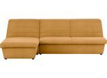 Ecksofa "LOOKS VIII L-Form", gelb (senf), B:274cm H:92cm T:168cm, 100% Polyester, LOOKS BY WOLFGANG JOOP, Sofas, Ecksofa, Quersteppung, ohne Armlehnen, in zwei verschiedenen Größen