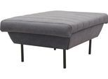 Hocker "LOOKS IX", blau (blau, grau), B:70cm H:45cm T:70cm, 70% Polyester (recycelt), 30% Polyester, LOOKS BY WOLFGANG JOOP, Hocker, Hocker, Quersteppung, passend zur Serie LOOKS IX
