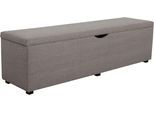 Hockerbank HOME AFFAIRE "Standard", braun (schlamm), B:120cm H:42cm T:40cm, Struktur fein (100% Polyester) für Bett »Classico«, »Piazza«, »Premium« und »Vega«;Struktur (100% Polyester) für Bett »Crato« und »Lucina«;Struktur (60% Baumwolle, 40% Leinen) für Bett »Kiss«;Kunstleder für Bett »Natura«;Struktur (100% Polyester) für Bett »Nordica«, Hocker, Hockerbank, Breite 120cm oder 160cm, auch als Gar