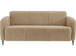 3-Sitzer HOME AFFAIRE "Marone", beige (creme), B:185cm H:76cm T:90cm, Luxus-Microfaser weich 100% Polyester;Struktur fein 100% Polyester, Sofas, 3-Sitzer
