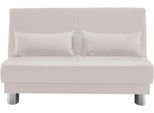 Schlafsofa HOME AFFAIRE "Gina", weiß, B:120cm H:86cm T:195cm, 100% PU, Sofas, Schlafsofa, mit einem Handgriff vom Sofa zum Bett