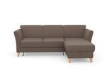 Ecksofa SIT & MORE "Visby L-Form", grau (taupe), B:248cm H:87cm T:162cm, Sofas, Ecksofa, Wahlweise mit Bettfunktion und Bettkasten, frei im Raum stellbar