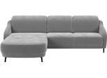 Ecksofa SIT & MORE "Blues L-Form", grau, B:271cm H:93cm T:191cm, 95% Polyester 5% Polyamid, Sofas, Ecksofa, wahlweise mit Klapptisch und USB