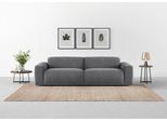 Big-Sofa TRENDMANUFAKTUR "Braga, mit hochwertigem Kaltschaum, Megasofa, in Cord erhältlich", grau (dunkelgrau), B:254cm H:72cm T:107cm, 92% Polyester, 8% Nylon, Sofas, Big-Sofa, modernes Big-Sofa, Couch mit hohem Sitzkomfort, 254/72/107 cm (B/H/T)