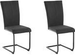 Freischwinger OTTO HOME "Oliver", schwarz (schwarz (kansas 8801), schwarz), B:43cm H:98cm T:55cm, Obermaterial: 100% Polyester, Stühle, Freischwinger, Stuhl belastbar bis 120 Kg