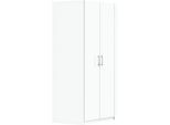 Eckkleiderschrank PRIESS "Husum", weiß, H:196cm, Schränke, Eckkleiderschrank
