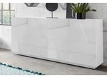 Sideboard HOME AFFAIRE "PING", weiß (weiß hochglanz), B:162,5cm H:86cm T:44cm, Sideboards, Sideboard, Breite 162,5 cm