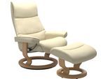Relaxsessel STRESSLESS "View", beige (vanilla paloma), B:78cm H:105cm T:78cm, Leder BATICK: BATICK ist ein leicht korrigiertes, durchgefärbtes und genarbtes Möbelleder, bei dem die meisten Unebenheiten und Spuren in der Regel entfernt wurden.;Leder PALOMA: PALOMA ist ein durchgefärbtes Semianilin-Möbelleder mit natürlicher Narbung.;ROHLEDER Stoff Q2 FARON: Ein fester zuverlässiger Bouclé mit einem