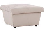 Hocker "LOOKS VIII", beige (ecru), B:74cm H:43cm T:85cm, 100% Polyester, LOOKS BY WOLFGANG JOOP, Hocker, Hocker, Quersteppung, passend zur Serie LOOKS VIII