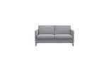 2-Sitzer FLEXLUX "Fiore, super Sitzkomfort durch Kaltschaum im Sitz", grau (sophisto gre), B:149cm H:85cm T:92cm, 100% Polyester, Sofas, 2-Sitzer, schmale Armlehnen, Füße Alu+schwarz