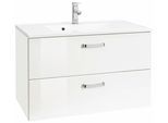 Waschtisch WELLTIME "Ravenna", weiß (weiß, weiß, weiß), B:80cm H:54cm T:48cm, Waschtische, Waschtisch