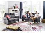 Polstergarnitur HOME AFFAIRE "Mailand", grau, H:103cm T:89cm, 100% Polyester, Sitzmöbel-Sets, Polstergarnitur, Set: 3-Sitzer, 2-Sitzer und Sessel, wahlweise mit Move-Funktion