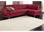 Ecksofa SIT & MORE "Mailand L-Form, B: 250 cm", rot (karminrot), B:250cm H:85cm T:164cm, Luxus-Kunstleder;Kunstleder Softlux;NaturLEDER (echtes Rindleder)/Korpus passendes Kunstleder Softlux;Luxus-Microfaser Altara Nubuck (100% Polyester), Sofas, Ecksofa, optional Bettfunktion
