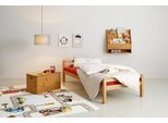 Kinderbett OTTO HOME "Alpi", beige (natur gebeizt, gewachst), B:98cm H:60cm L:208cm, Betten, Kinderbett, Einzelbett aus schönem Kiefernholz, Lattenrost, Liegefläche 90x200 cm