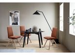 Polsterstuhl STRESSLESS "Laurel", braun (copper paloma, schwarz), B:49cm H:92cm T:59cm, Leder PALOMA: PALOMA ist ein durchgefärbtes Semianilin-Möbelleder mit natürlicher Narbung., Stühle, Polsterstuhl, Low Back, Größe M, mit schräggestellten Beinen in Schwarz
