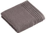 Handtuch VOSSEN "Vienna Style Supersoft", grau (pepplestone), B:50cm L:100cm, Webfrottier, Baumwolle, Handtücher, Handtuch, Supersoft Baumwolle