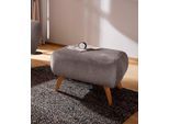 Hocker HOME AFFAIRE "Baggio", braun (cappucino), B:63cm H:45cm T:63cm, Hocker, Hocker, mit Holzfüßen