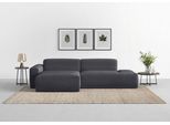Ecksofa TRENDMANUFAKTUR "Braga, mit hochwertigem Kaltschaum, L-Form, in Cord erhältlich", grau (graphite), B:275cm H:72cm T:160cm, 92% Polyester, 8% Nylon, Sofas, Ecksofa, modernes Sofa, Couch mit hohem Sitzkomfort, 275/72/160 cm (B/H/T)