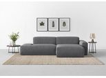 Ecksofa TRENDMANUFAKTUR "Braga, mit hochwertigem Kaltschaum, L-Form, in Cord erhältlich", grau (dunkelgrau), B:275cm H:72cm T:160cm, 92% Polyester, 8% Nylon, Sofas, Ecksofa, modernes Sofa, Couch mit hohem Sitzkomfort, 275/72/160 cm (B/H/T)