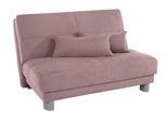 Schlafsofa HOME AFFAIRE "Gina", rosa (flamingo), B:120cm H:86cm T:195cm, Sofas, Schlafsofa, mit einem Handgriff vom Sofa zum Bett