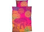 Bettwäsche SISTER S. "Noida", bunt (pink), B/L: 135cm x 200cm, 1 Stk., 1 Stk., Renforcé, B/L: 80cm x 80cm, 2 Stk., Renforcé, Obermaterial: 100% Baumwolle, Bettwäsche, Bettwäsche, mit farbenfrohen Mandalas