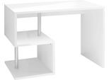 Schreibtisch HOME AFFAIRE "Esse, modernes Design", weiß (weiß hochglanz, weiß hochglanz), B:100cm H:77,5cm T:50cm, Tische, Schreibtisch, in verschiedenen Breiten, mit und ohne Monitoraufsatz, Made in Italy
