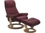 Relaxsessel STRESSLESS "View", rot (bordeaux batick), B:78cm H:105cm T:78cm, Leder BATICK: BATICK ist ein leicht korrigiertes, durchgefärbtes und genarbtes Möbelleder, bei dem die meisten Unebenheiten und Spuren in der Regel entfernt wurden.;Leder PALOMA: PALOMA ist ein durchgefärbtes Semianilin-Möbelleder mit natürlicher Narbung.;ROHLEDER Stoff Q2 FARON: Ein fester zuverlässiger Bouclé mit einem