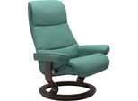 Relaxsessel STRESSLESS "View", grün (aqua grün paloma), B:78cm H:105cm T:78cm, Leder BATICK: BATICK ist ein leicht korrigiertes, durchgefärbtes und genarbtes Möbelleder, bei dem die meisten Unebenheiten und Spuren in der Regel entfernt wurden.;Leder PALOMA: PALOMA ist ein durchgefärbtes Semianilin-Möbelleder mit natürlicher Narbung.;ROHLEDER Stoff Q2 FARON: Ein fester zuverlässiger Bouclé mit eine
