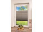 Plissee K-HOME "Klemmfix Pisa" Gr. 40, silber (silberfarben, metallfarben), B:30cm H:130cm, Obermaterial: 100% Polyester, Plissees, Plissee, Crushed-Optik