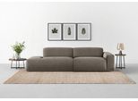 Big-Sofa TRENDMANUFAKTUR "Braga, mit hochwertigem Kaltschaum, Megasofa, in Cord erhältlich", grau (beluga), B:277cm H:72cm T:107cm, 100% Polyester, Sofas, Big-Sofa, modernes Big-Sofa, Couch mit hohem Sitzkomfort, 277/72/107 cm (B/H/T)