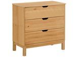 Kommode OTTO HOME "Post", beige (natur), B:76cm H:75cm T:39cm, Massivholz, Sideboards, Kommode, aus massivem Kiefernholz, mit Stauraummöglichkeiten, Breite 76 cm