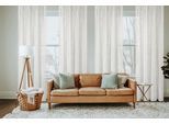 Vorhang HOME BASICS "SOFTY" Gr. 3, weiß (wollweiß), B:140cm H:245cm, Polyester, Gardinen, Vorhang, Kombibandschal SOFTY Uni