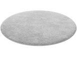 Badematte HOMIE LIVING "Porto Azzurro", grau (licht grau), H:30mm, Polyester, Badematten, Badematte, Badteppich, uni, rechteckig & rund, waschbar, Badezimmerteppich