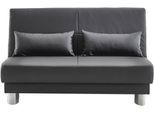Schlafsofa HOME AFFAIRE "Gina", schwarz, B:140cm H:86cm T:195cm, 100% PU, Sofas, Schlafsofa, mit einem Handgriff vom Sofa zum Bett