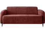 3-Sitzer HOME AFFAIRE "Marone", orange (koralle), B:185cm H:76cm T:90cm, 100% Polyester, Sofas, 3-Sitzer
